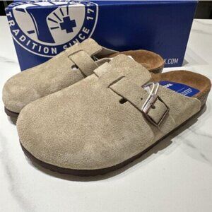NWT Birkenstock Boston Vegan Soft Footbed Narrow Fit